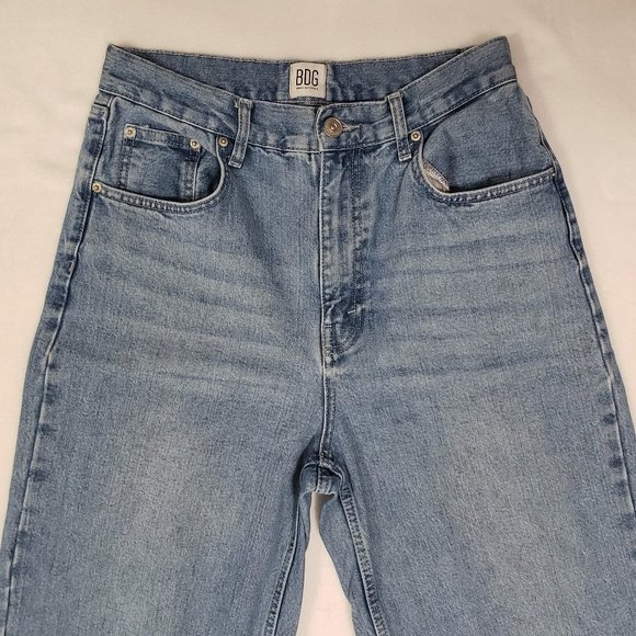 BDG High-Rise Baggy Jeans Loose Straight Leg High-Waist Medium Wash 90's Y2K - Picture 6 of 13